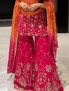 SR 1682 Georgette Top With Sharara Dupatta Bulk Orders In India